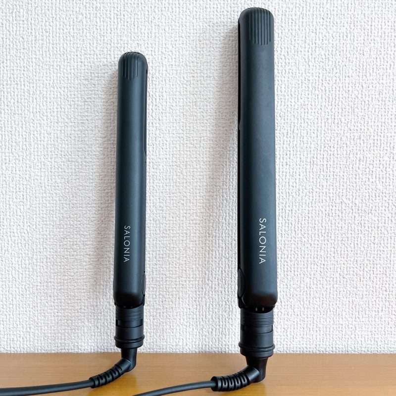 SALONIA(サロニア)ストレートアイロンのサイズ比較